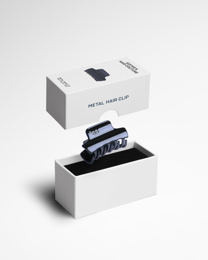 Metal Hair Clip | Navy Blue