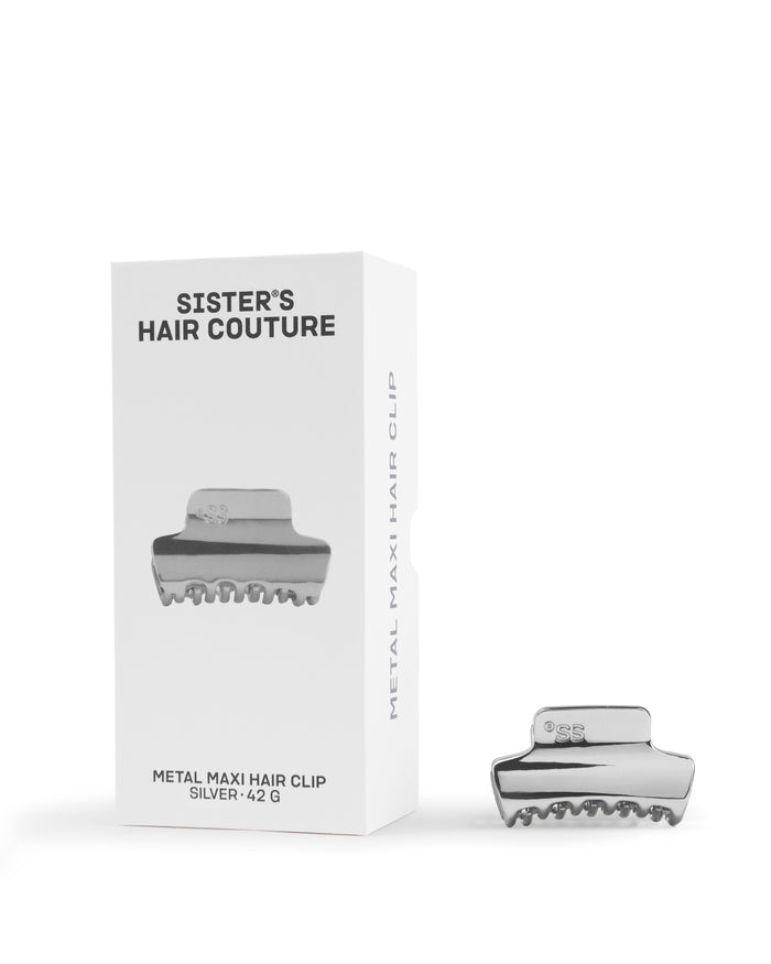 Metal Hair Clip | Silver Maxi