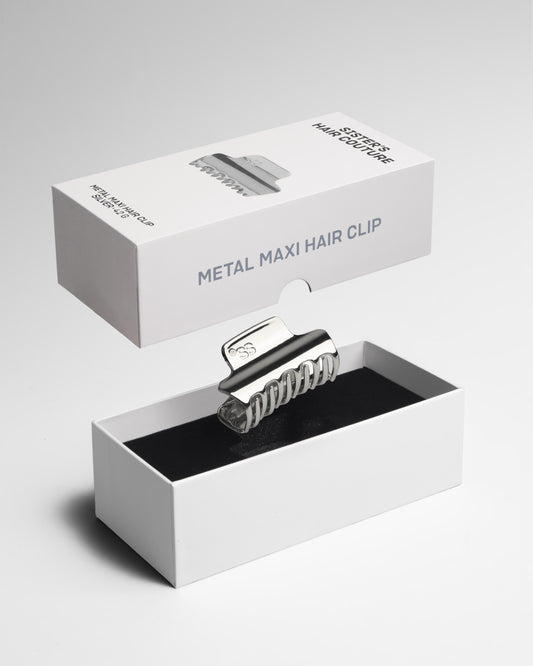 Metal Hair Clip | Silver Maxi