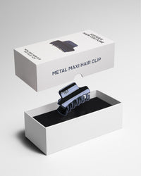 Metal Hair Clip | Navy Blue Maxi