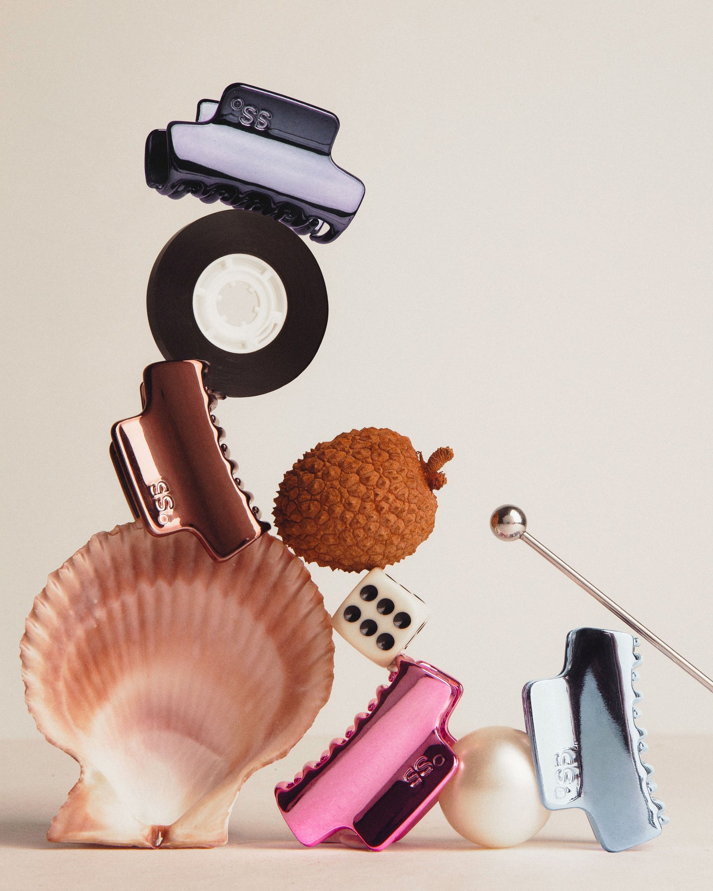 Metal Hair Clip | Milk Chocolate