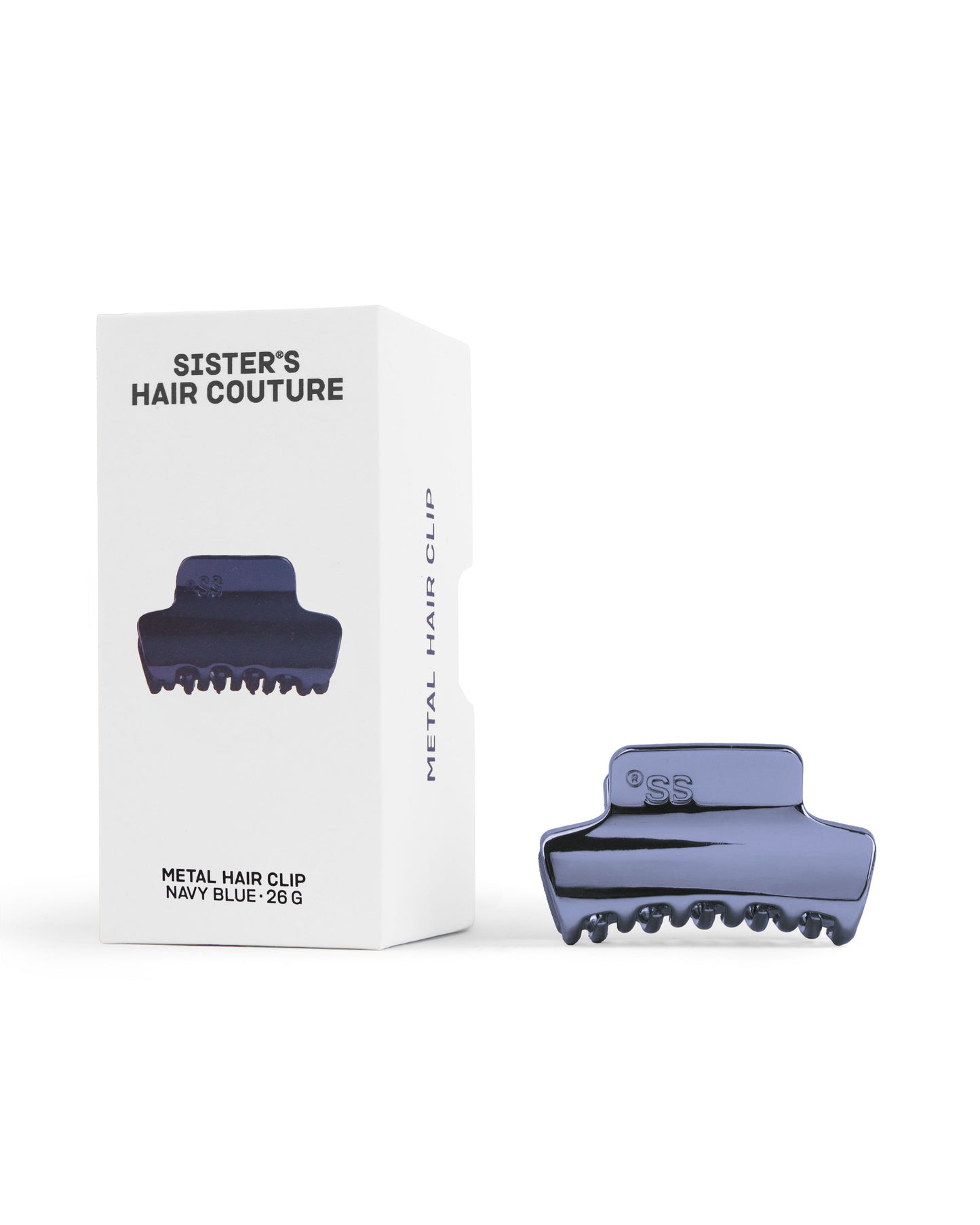 Metal Hair Clip | Navy Blue